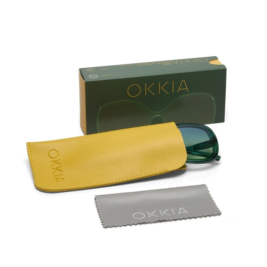 Очила за сонце Okkia: Anna Butterfly Green -TGR